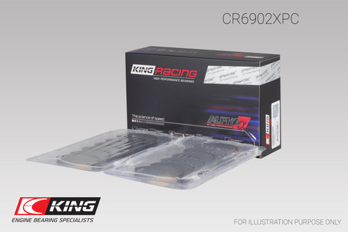 King pMaxKote Rod Bearing Set for Nissan VQ35HR/VQ37VHR/VR30DTT, Size STDX