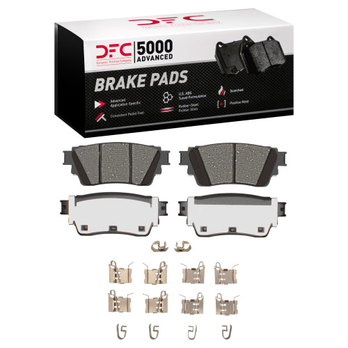 DFC 5000 Advanced Brake Pads - Ceramic and Hardware Kit 1551-2200-02