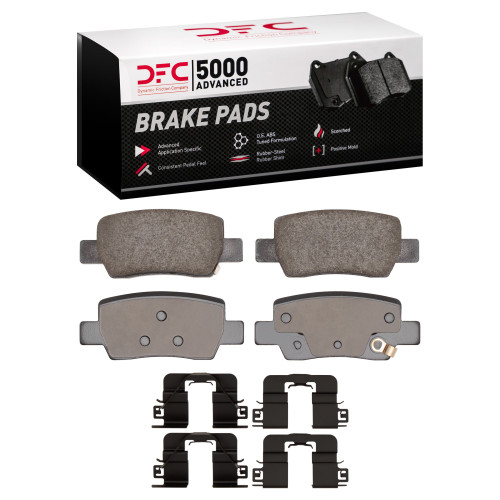 DFC 5000 Advanced Brake Pads - Ceramic and Hardware Kit 1551-2373-11