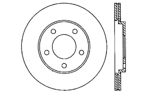 StopTech Sport Drilled & Slotted Brake Rotor; Rear Left 127.61087L