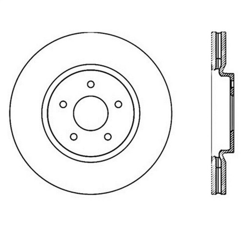 StopTech Sport Drilled & Slotted Brake Rotor; Front Right 127.42100R