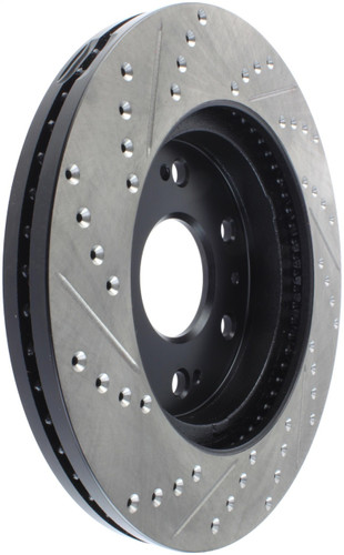StopTech Sport Drilled & Slotted Brake Rotor; Front Left 127.66057L