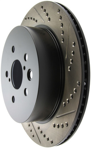 StopTech Sport Drilled & Slotted Brake Rotor; Rear Left 127.44141L