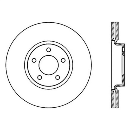 StopTech Sport Slotted Brake Rotor; Front Left 126.45078SL