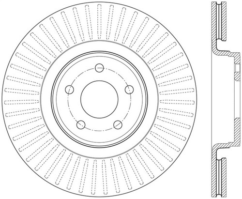 StopTech Sport Slotted Brake Rotor; Front Left 126.65146SL