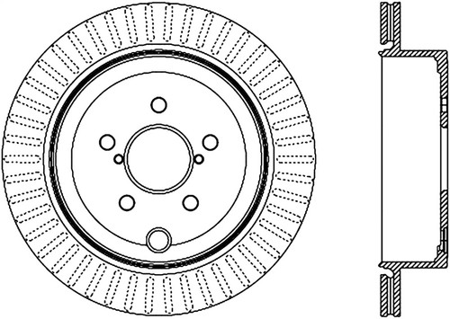 StopTech Sport Slotted Brake Rotor; Rear Right 126.47031SR