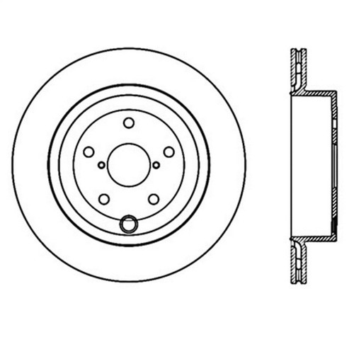 StopTech Sport Slotted Brake Rotor; Rear Left 126.47030SL