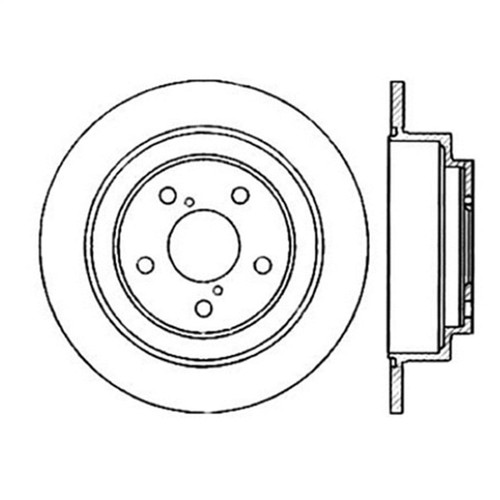 StopTech Sport Slotted Brake Rotor; Rear Right 126.47011SR