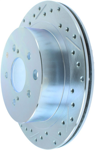 StopTech Select Sport Drilled and Slotted Brake Rotor; Rear Left 227.42047R