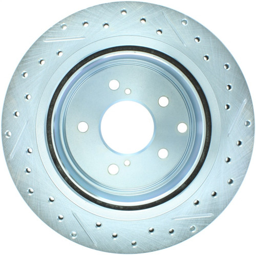 StopTech Select Sport Drilled and Slotted Brake Rotor; Rear Left 227.42047R