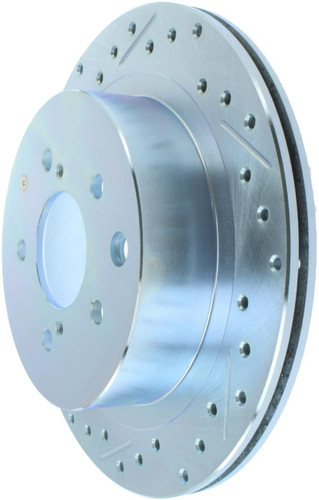 StopTech Select Sport Drilled and Slotted Brake Rotor; Rear Left 227.42047R