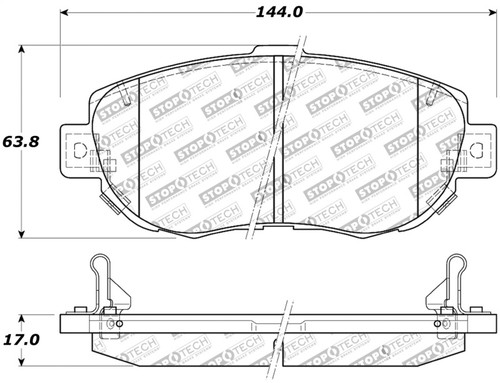 StopTech Performance for 00-05 Lexus IS 250/300/350 / 02-09 SC 300/400/430