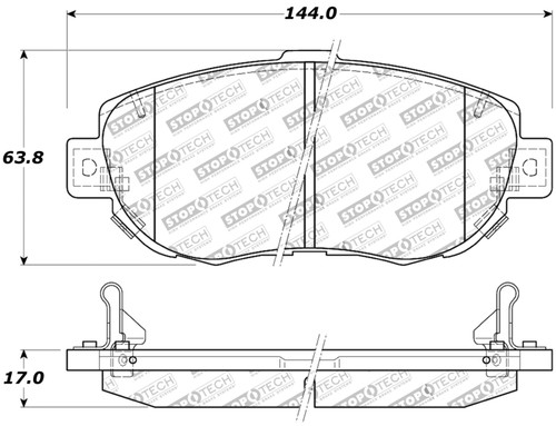 StopTech Performance for 00-05 Lexus IS 250/300/350 / 02-09 SC 300/400/430