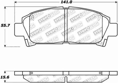 StopTech Fits Performance 92-95 Toyota MR2 Turbo Front Brake Pads