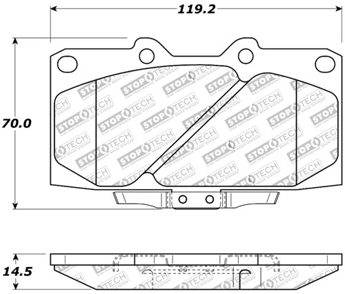 StopTech For 89-96 Nissan 300ZX Sport Performance Front Brake Pads
