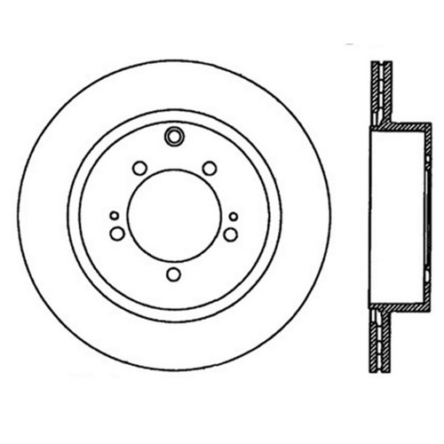 StopTech Sport Slotted Brake Rotor; Rear Right 126.46075SR