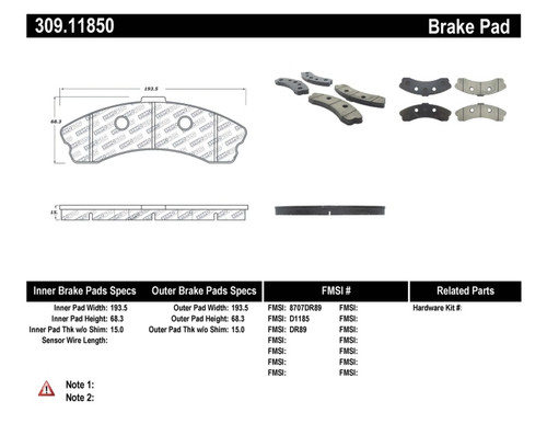 StopTech Performance for 06-09 Chevrolet Corvette Z06 Front Brake Pads