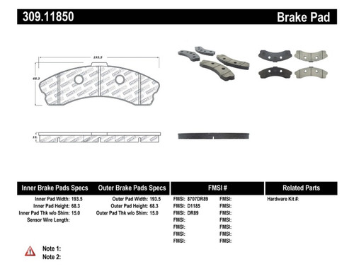 StopTech Performance for 06-09 Chevrolet Corvette Z06 Front Brake Pads