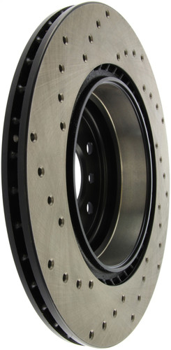 StopTech Sport Cross Drilled Brake Rotor; Rear Left 128.34080L