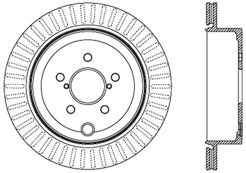 StopTech Sport Slotted Brake Rotor; Rear Left 126.47031SL