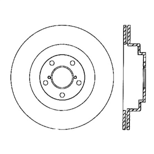 StopTech Sport Slotted Brake Rotor; Rear Left 126.47025SL