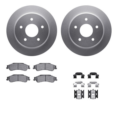 DFC GEOSPEC Coated Rotor- HD Brake Pad - Hardware 4212-48001