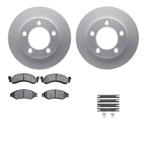 DFC GEOSPEC Coated Rotor- HD Brake Pad - Hardware 4212-99106