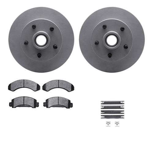 DFC GEOSPEC Coated Rotor- HD Brake Pad - Hardware 4212-99107