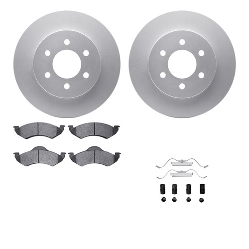 DFC GEOSPEC Coated Rotor- HD Brake Pad - Hardware 4212-40121