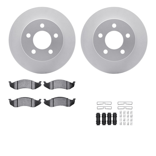 DFC GEOSPEC Coated Rotor- HD Brake Pad - Hardware 4212-42073