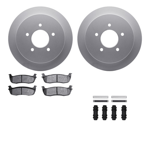 DFC GEOSPEC Coated Rotor- HD Brake Pad - Hardware 4212-99152