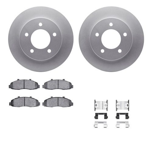 DFC GEOSPEC Coated Rotor- HD Brake Pad - Hardware 4412-54018