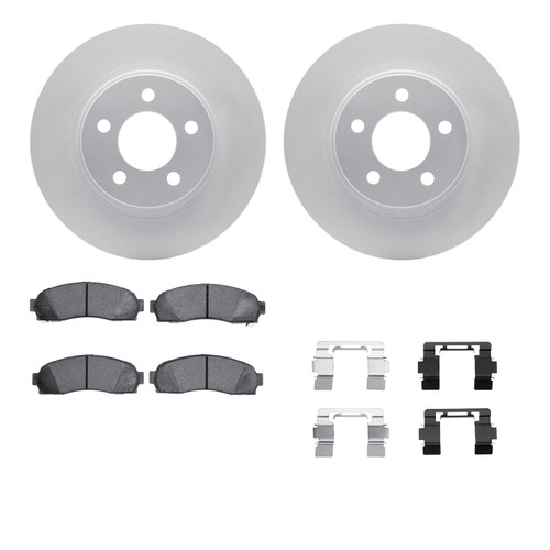 DFC GEOSPEC Coated Rotor- HD Brake Pad - Hardware 4412-54034