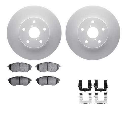 DFC GEOSPEC Coated Rotors with 5000 Brake Pads - Ceramic and Hardware 4512-13070