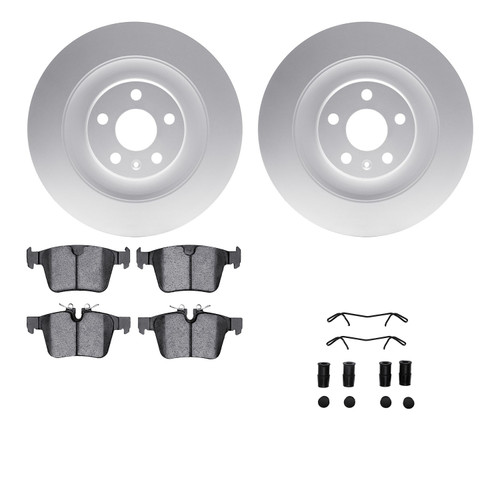 DFC GEOSPEC Coated Rotors with 5000 Brake Pads - Ceramic and Hardware 4512-27112