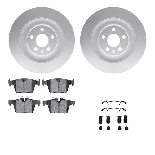 DFC GEOSPEC Coated Rotors with 5000 Brake Pads - Ceramic and Hardware 4512-27113