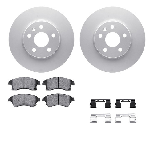 DFC GEOSPEC Coated Rotors with 5000 Brake Pads - Ceramic and Hardware 4512-47089