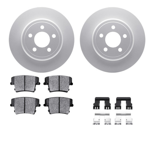 DFC GEOSPEC Coated Rotors with 5000 Brake Pads - Ceramic and Hardware 4512-39042