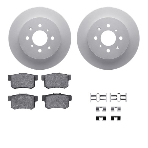 DFC GEOSPEC Coated Rotors with 5000 Brake Pads - Ceramic and Hardware 4512-59129