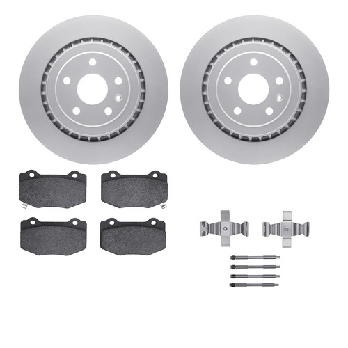 DFC GEOSPEC Coated Rotors with 5000 Brake Pads - Ceramic and Hardware 4512-47118