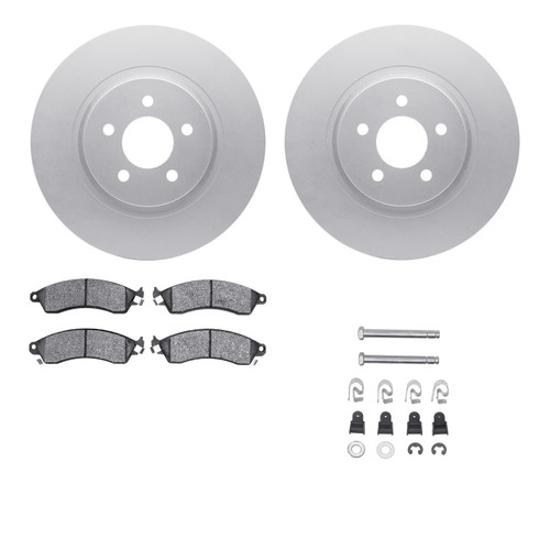 DFC GEOSPEC Coated Rotors with 5000 Brake Pads - Ceramic and Hardware 4512-99004