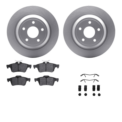 DFC GEOSPEC Coated Rotors with 5000 Brake Pads - Ceramic and Hardware 4512-99237