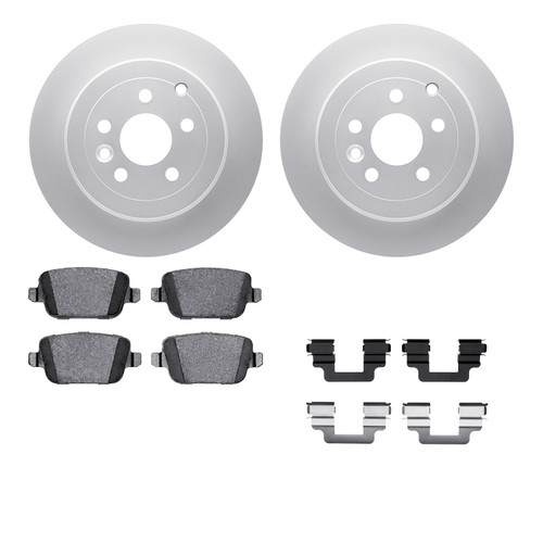 DFC Geospec Rotors with EURO 5000 Ceramic Brake Pads includes Hardware 4612-11016