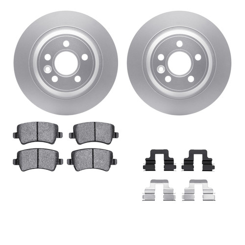 DFC Geospec Rotors with EURO 5000 Ceramic Brake Pads includes Hardware 4612-11021