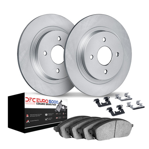 DFC Geospec Rotors with EURO 5000 Ceramic Brake Pads includes Hardware 4612-31002
