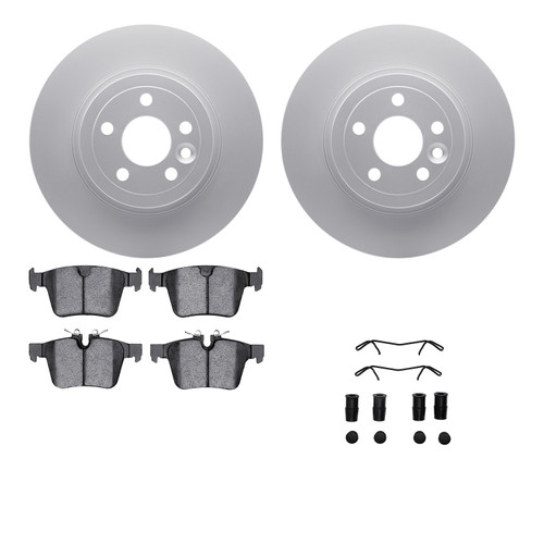 DFC Geospec Rotors with EURO 5000 Ceramic Brake Pads includes Hardware 4612-11027