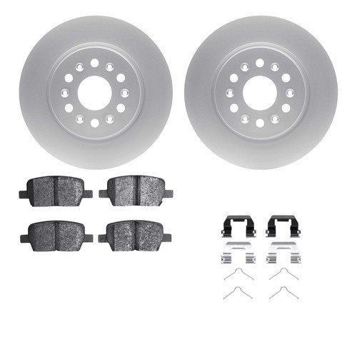 DFC Geospec Rotors with EURO 5000 Ceramic Brake Pads includes Hardware 4612-48000
