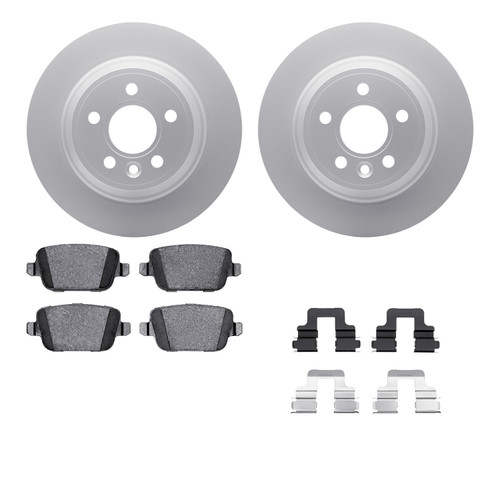 DFC Geospec Rotors with EURO 5000 Ceramic Brake Pads includes Hardware 4612-27017