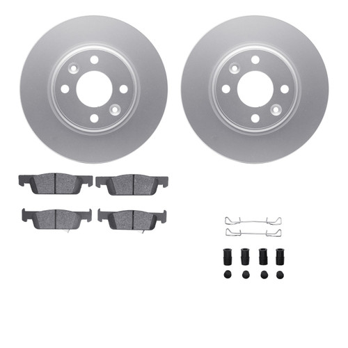 DFC Geospec Rotors with EURO 5000 Ceramic Brake Pads includes Hardware 4612-63082