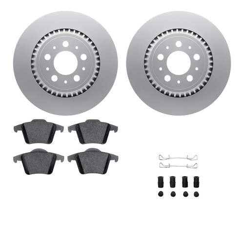 DFC Geospec Rotors with EURO 5000 Ceramic Brake Pads includes Hardware 4612-27024